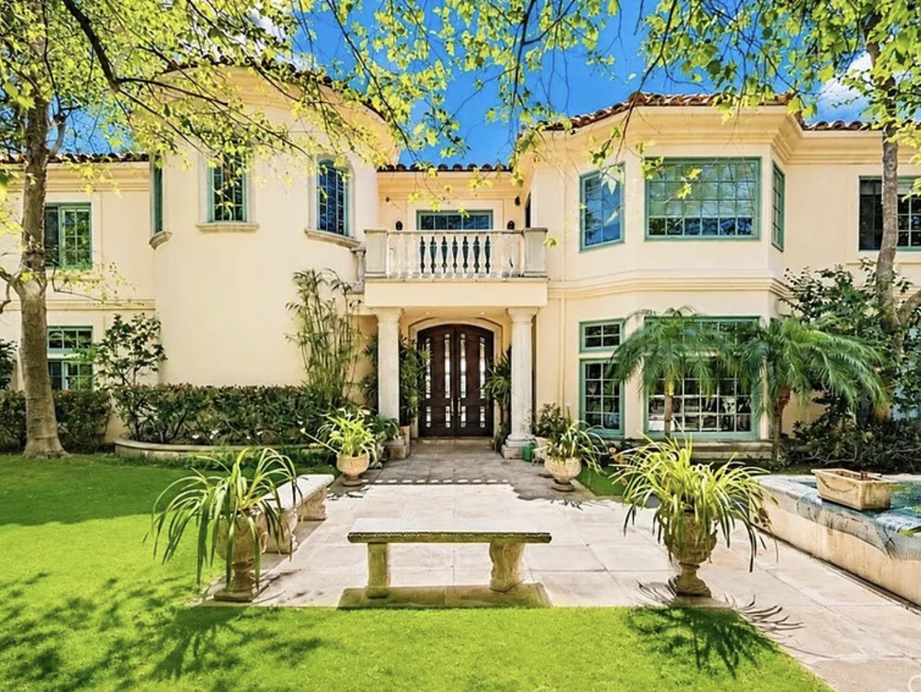 Estate front facade — Mediterranean architecture